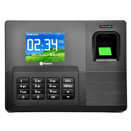 Realand A-F031 2.8 inch Color TFT Screen Fingerprint & RFID Time Attendance Clock(Black)