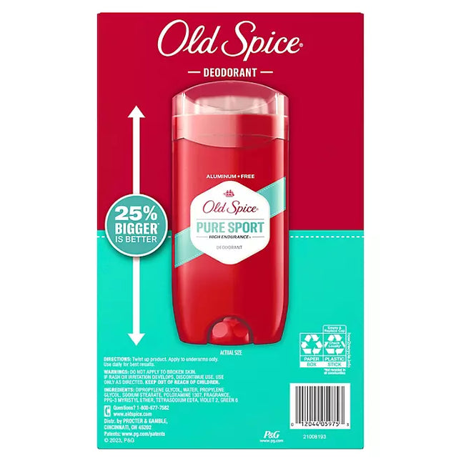 Old Spice High Endurance Deodorant, 48-Hr. Protection, Pure Sport, 3.0oz