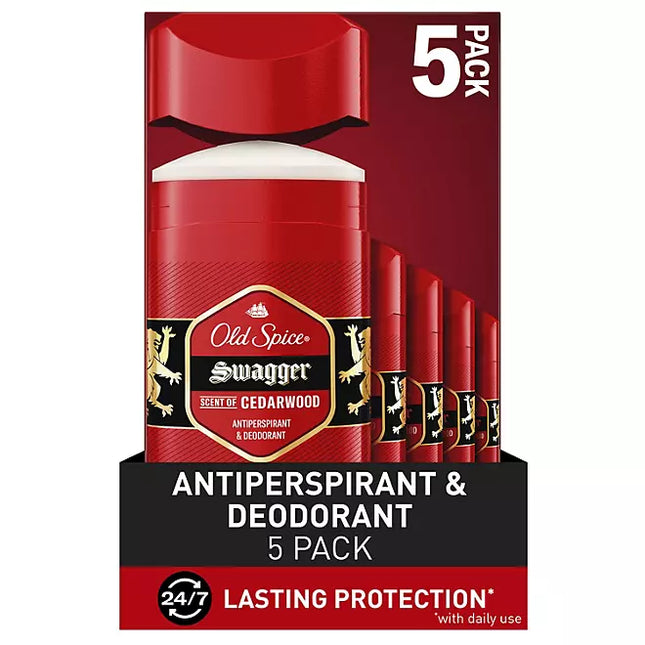 Old Spice Swagger Antiperspirant & Deodorant for Men, 2.6 oz., 5pk