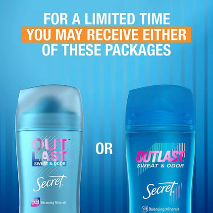 Secret Outlast Clear Gel Deodorant, Completely Clean, 2.6 oz