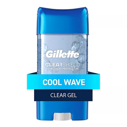 Gillette Cool Wave Clear Gel Men's Antiperspirant and Deodorant, 3.8 oz