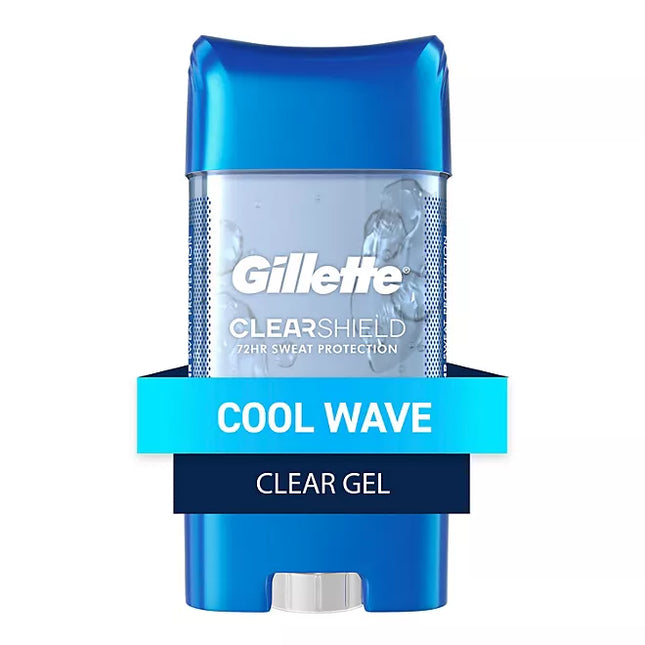 Gillette Cool Wave Clear Gel Men's Antiperspirant and Deodorant, 3.8 oz
