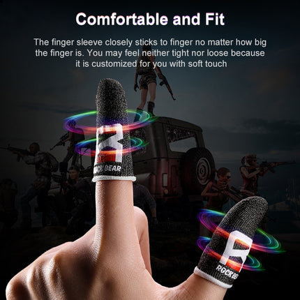 ROCK i27 Super Conductive Silver Fiber Anti- sweat Sensitive Touch Gaming Finger Cover for Thumb / Index Finger