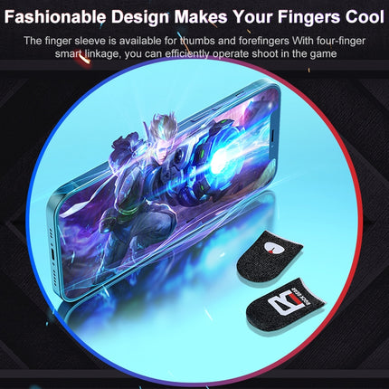 ROCK i27 Super Conductive Silver Fiber Anti- sweat Sensitive Touch Gaming Finger Cover for Thumb / Index Finger