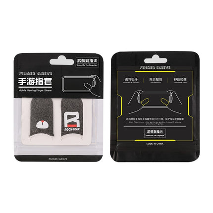 ROCK i27 Super Conductive Silver Fiber Anti- sweat Sensitive Touch Gaming Finger Cover for Thumb / Index Finger