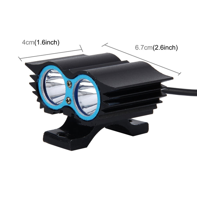 Owl Shape 20W 2000 LM 6000K Motorcycle Headlight Lamp with 2 COB Lamps and