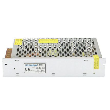 SOMPOM S-200-5 200W 5V 40A Switching Driver LED Light Strip  Monitor Power Supply