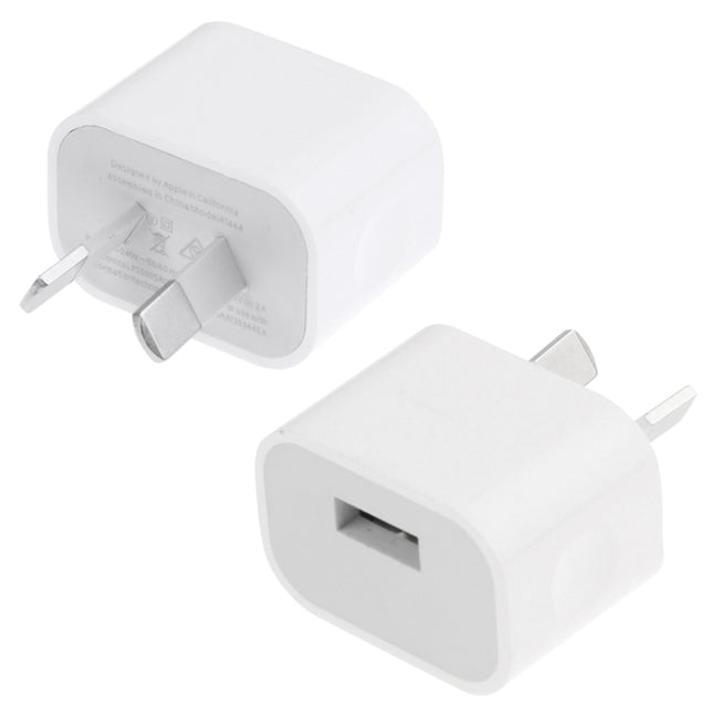 AU Plug USB Charger Adapter(White)