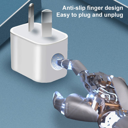 AU Plug USB Charger Adapter(White)