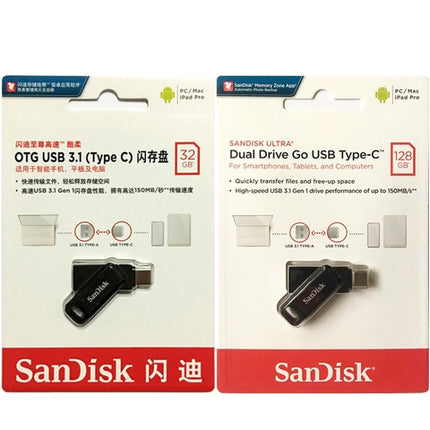 SanDisk Type-C + USB 3.1 Interface OTG High Speed Computer Phone U Disk,  Capacity: 64GB