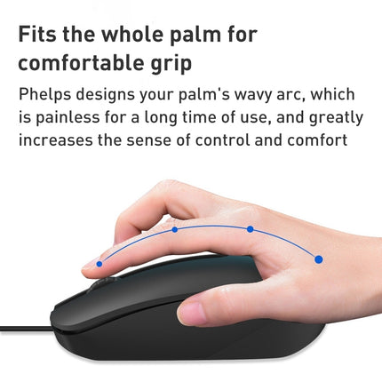 FOREV FV68 Wired Gaming Keyboard Mouse Set (Black)