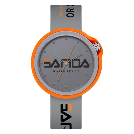 SANDA 3200 Silicone Belt Quartz Sports Watch For Men And Women