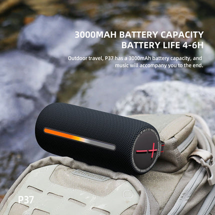 HOPESTAR P37 Outdoor Portable RGB Light Waterproof Wireless Bluetooth Speaker(Blue)