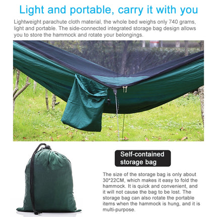 Portable Outdoor Parachute Hammock with Mosquito Nets (Army Green)