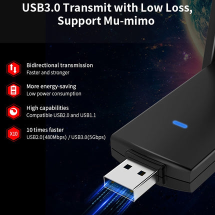 COMFAST CF-924AC V2 1200Mbps Dual Frequency Gigabit USB Computer