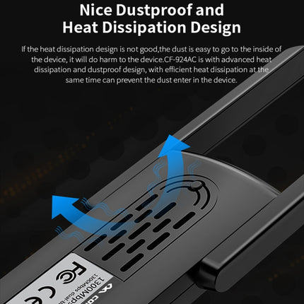 COMFAST CF-924AC V2 1200Mbps Dual Frequency Gigabit USB Computer