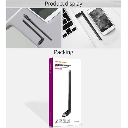 COMFAST CF-WU757F 150Mbps WirelessUSB 2.0 Free Driver WiFi Adapter 6dB External Antenna