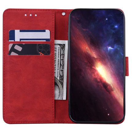 For Tecno Spark 6 GO Geometric Embossed Leather Phone Case(Red)