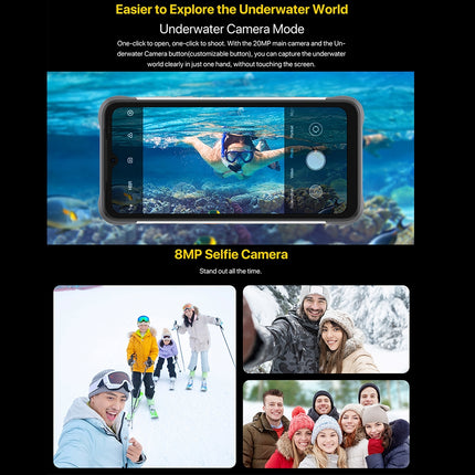 UMIDIGI BISON X10 ProRugged Phone, 4GB+128GB, Waterproof Network: 4G(Orange)