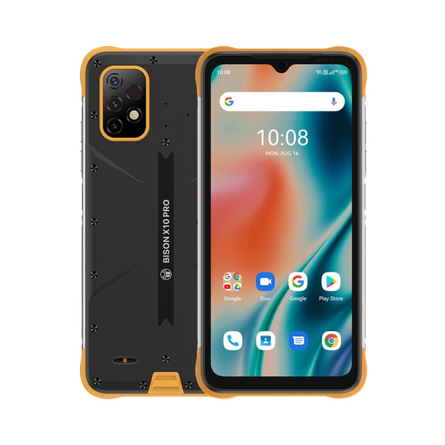 UMIDIGI BISON X10 ProRugged Phone, 4GB+128GB, Waterproof Network: 4G(Orange)