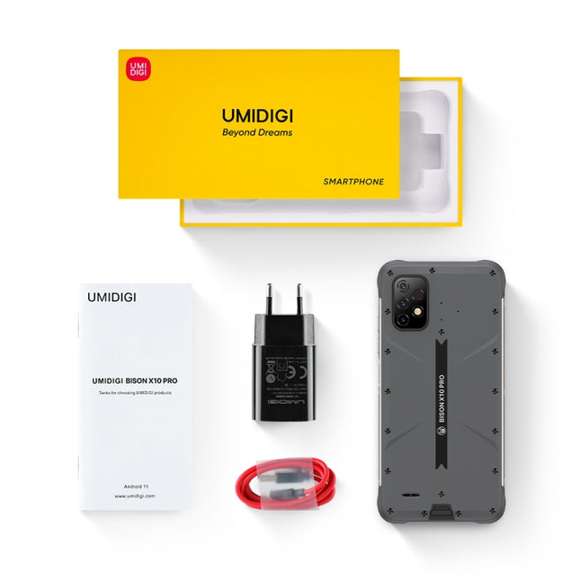 UMIDIGI BISON X10 ProRugged Phone, 4GB+128GB, Waterproof Network: 4G(Orange)