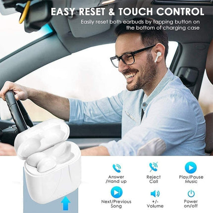 i12 TWS Upgraded Version Bluetooth V5.0 Touch Control Wireless Stereo Earphones with Magnetic