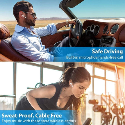 i12 TWS Upgraded Version Bluetooth V5.0 Touch Control Wireless Stereo Earphones with Magnetic
