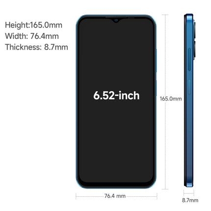 Ulefone Note 16 Pro, 4GB+128GB, Dual Back Cameras, Face ID & Side Fingerprint Identification, (Blue)