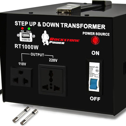 ROCKSTONE POWER 1000 Watt Voltage Converter Transformer