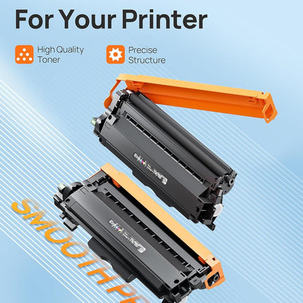 E-Z Ink (TM TN760 Compatible Toner Cartridges Replacement for Brother TN-760 TN730 TN-730 to Use with MFC-L2710DW MFC-L2750DW HL-L2350DW HL-L2370DW HL-L2395DW HL-L2390DW DCP-L2550DW (Black, 2 Pack)