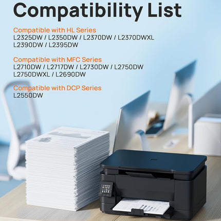 E-Z Ink (TM TN760 Compatible Toner Cartridges Replacement for Brother TN-760 TN730 TN-730 to Use with MFC-L2710DW MFC-L2750DW HL-L2350DW HL-L2370DW HL-L2395DW HL-L2390DW DCP-L2550DW (Black, 2 Pack)