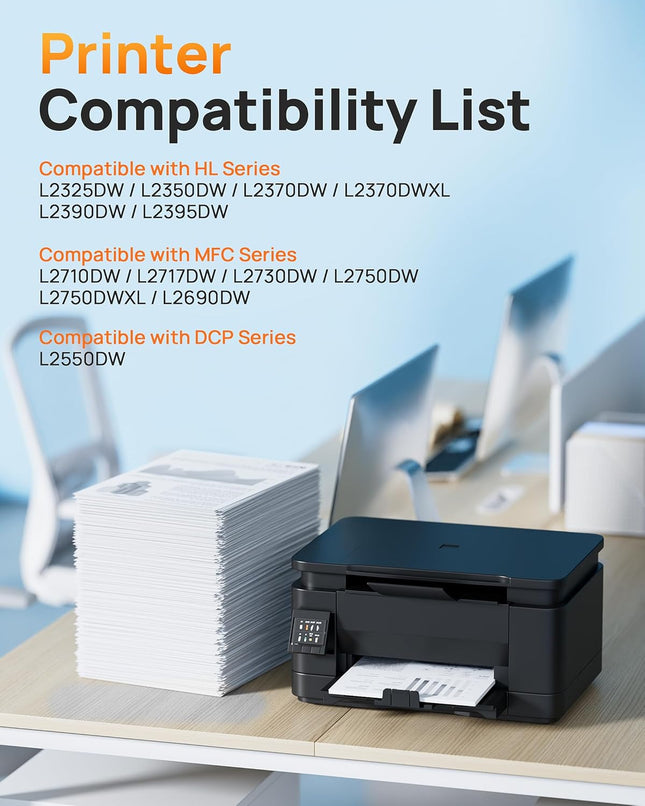 E-Z Ink (TM TN760 Compatible Toner Cartridges Replacement for Brother TN-760 TN730 TN-730 to Use with MFC-L2710DW MFC-L2750DW HL-L2350DW HL-L2370DW HL-L2395DW HL-L2390DW DCP-L2550DW (Black, 2 Pack)