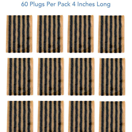 CKAuto  Black Tire Repair Strings, Automotive Tool Tire Repair Plugs for Tubeless Off-Road Tires Car, Bike, ATV, UTV, Wheelbarrow, Mower