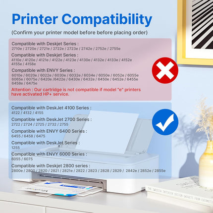 Valuetoner Ink Cartridges Replacement for HP 67XL 67 XL Black (2 pack)