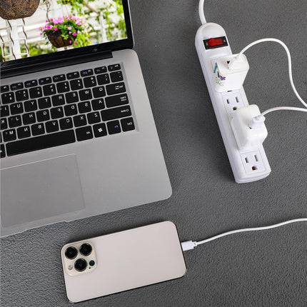 UNBRANDED4 ft. 6-Outlet Power Strip with 45� Angle Plug