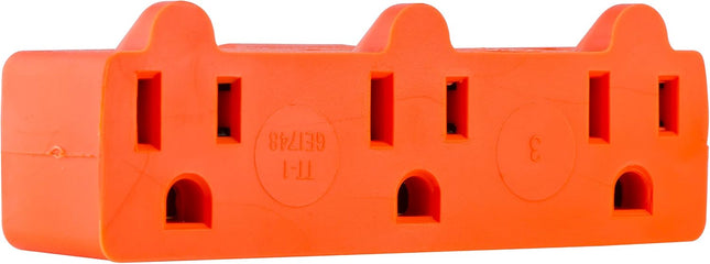 COMMERCIAL ELECTRICHeavy-Duty Grounded Triple Tap Adapter