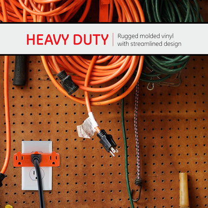 COMMERCIAL ELECTRICHeavy-Duty Grounded Triple Tap Adapter