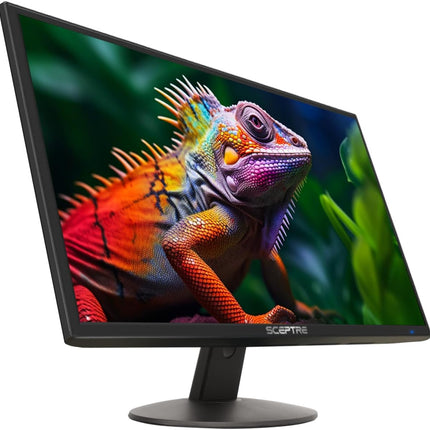 Sceptre 24-inch Professional Thin 1080p LED Monitor 99% sRGB 2x HDMI VGA Build-in Speakers, Machine Black (E248W19203R Series)