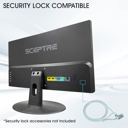 Sceptre 24-inch Professional Thin 1080p LED Monitor 99% sRGB 2x HDMI VGA Build-in Speakers, Machine Black (E248W19203R Series)