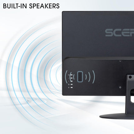 Sceptre 24-inch Professional Thin 1080p LED Monitor 99% sRGB 2x HDMI VGA Build-in Speakers, Machine Black (E248W19203R Series)