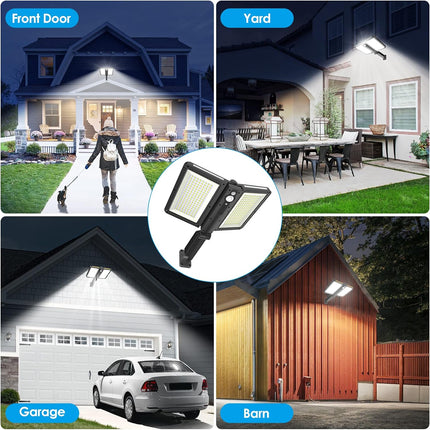 ropelux Solar Outdoor Lights, Motion Sensor Outdoor Lights Double Big Solar Panels, IP65 Waterproof