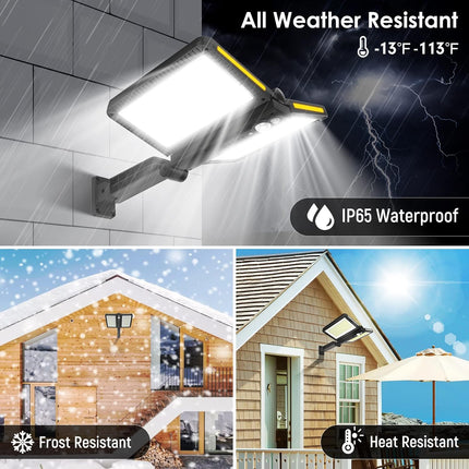 ropelux Solar Outdoor Lights, Motion Sensor Outdoor Lights Double Big Solar Panels, IP65 Waterproof