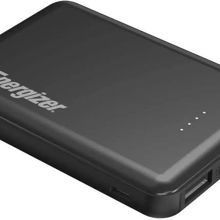 Energizer - MAX 5,000 mAh Ultra-Slim, 3-Port USB-C High Speed Universal Portable Charger Power bank, Charges Three Devices at Once - Black