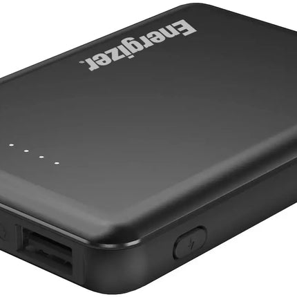 Energizer - MAX 5,000 mAh Ultra-Slim, 3-Port USB-C High Speed Universal Portable Charger Power bank, Charges Three Devices at Once - Black