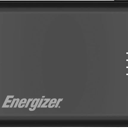 Energizer - MAX 5,000 mAh Ultra-Slim, 3-Port USB-C High Speed Universal Portable Charger Power bank, Charges Three Devices at Once - Black