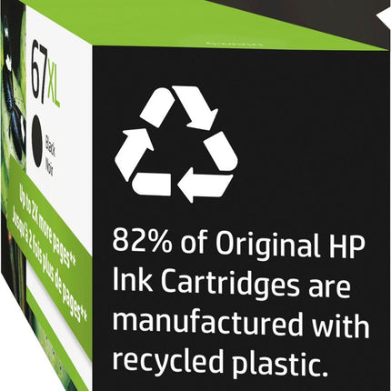 HP - 67XL High-Yield Ink Cartridge - Black