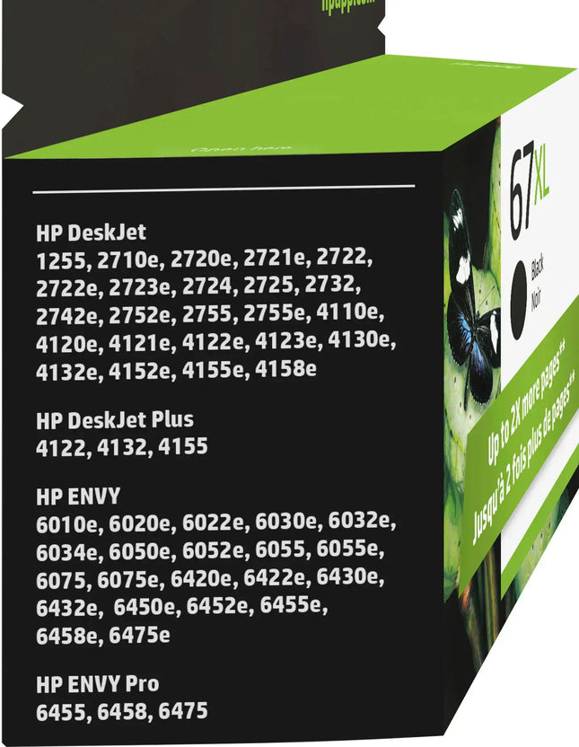 HP - 67XL High-Yield Ink Cartridge - Black