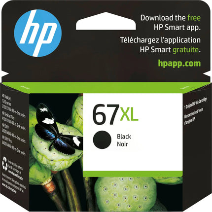 HP - 67XL High-Yield Ink Cartridge - Black