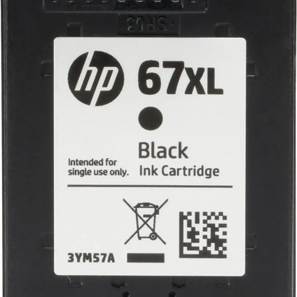 HP - 67XL High-Yield Ink Cartridge - Black