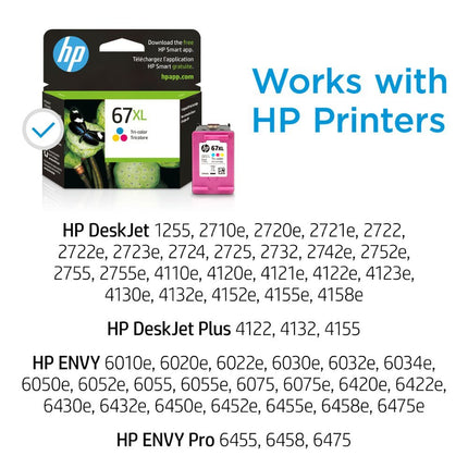 HP - 67XL High-Yield Ink Cartridge - Tri-Color
